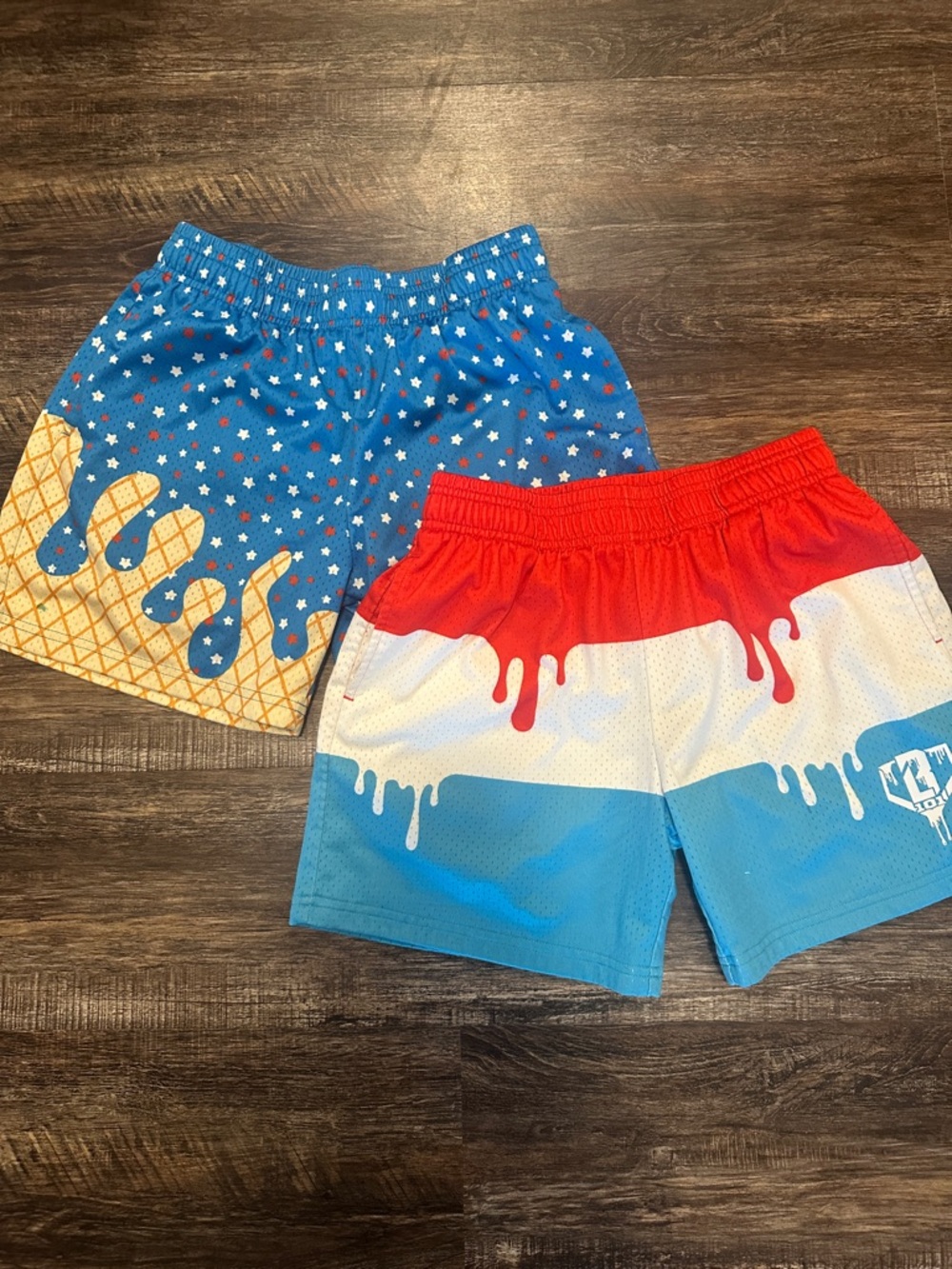 BL 101 Kids Red, White & Blue Swim Shorts - Pack of 2